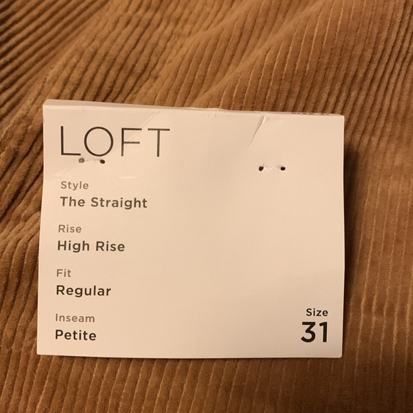 LOFT 2 pair The Straight High Rise Corduroy pants - Picture 7 of 10